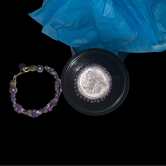 Purple Haze Twisted Beaded Bracelet - Picture 5 of 6